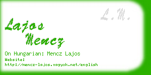lajos mencz business card